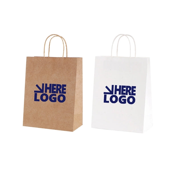 Christmas Kraft Gift Bags with Handle