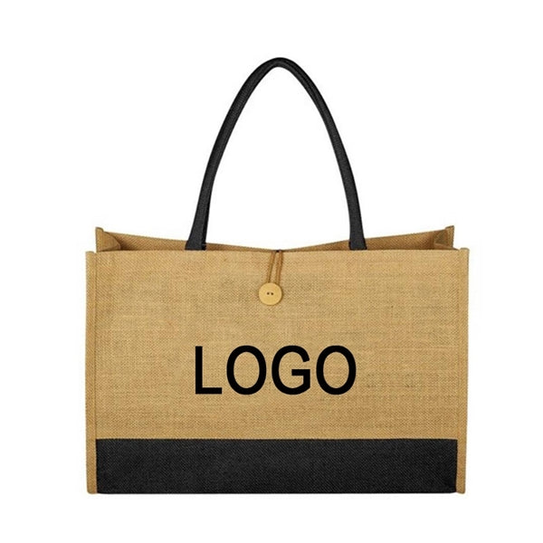 Jumbo Jute Tote Bag