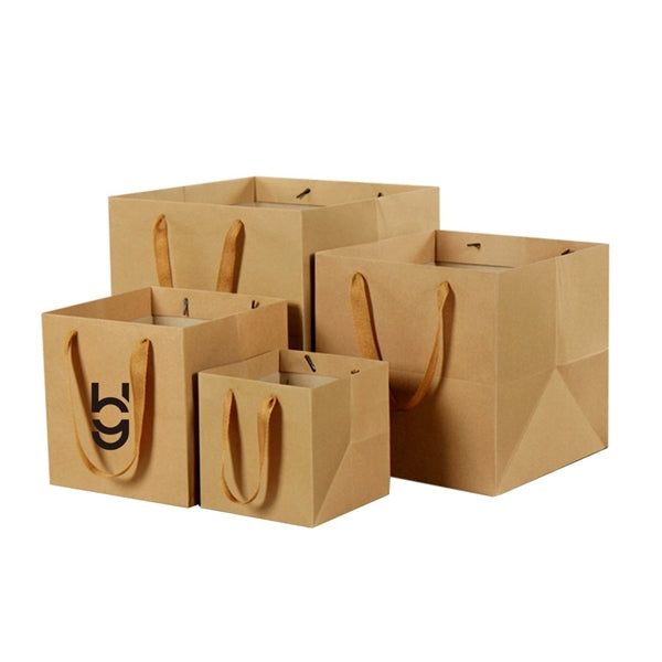 Square Kraft Paper Gift Bags