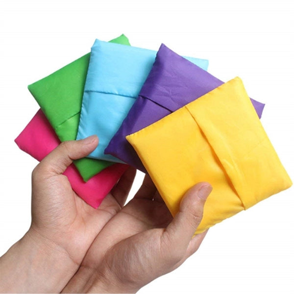 Grocery Tote Folded into Attached Pouch