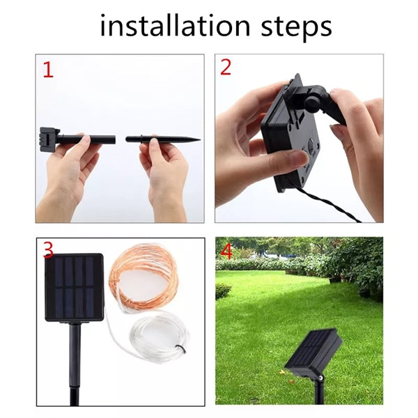 Waterproof Outdoor Solar String Lights