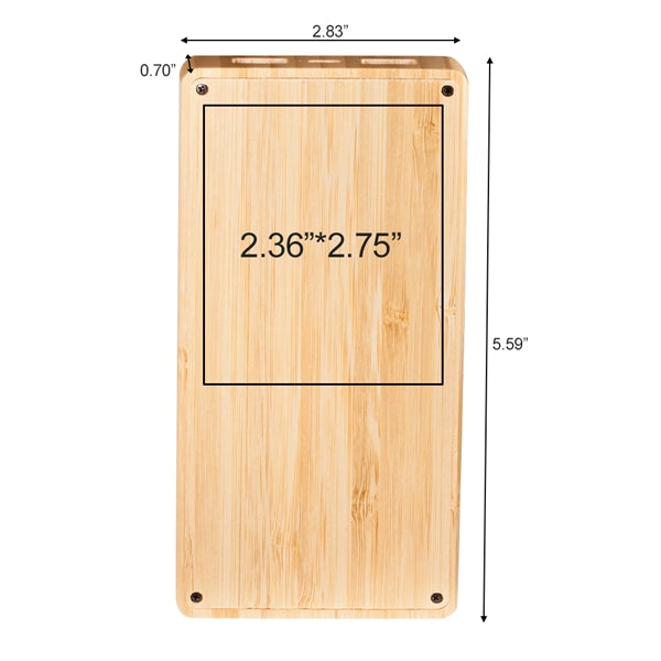Marquette Solar Panel 8000mah Bamboo Power Bank