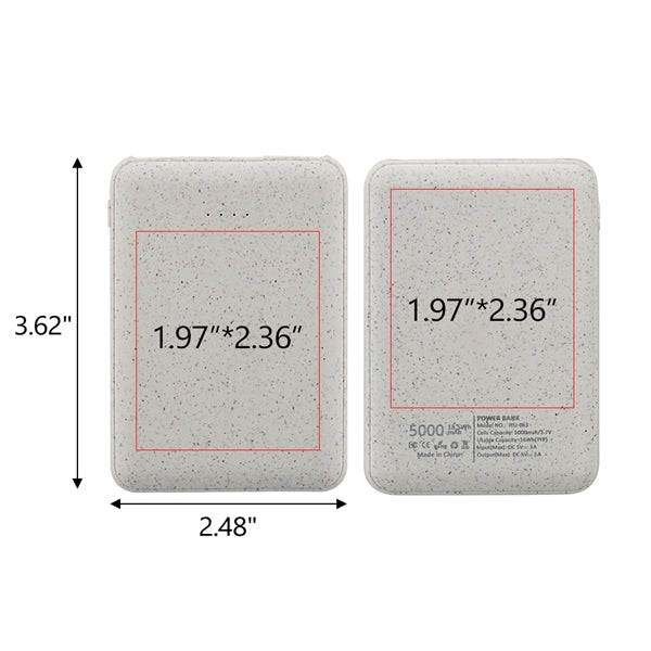 Spelt Eco-Friendly 5000mAh Power Bank