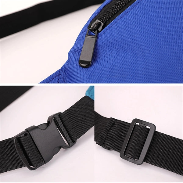 Fanny Pack Waist Bag with Zipper Closures and Adjust Strap