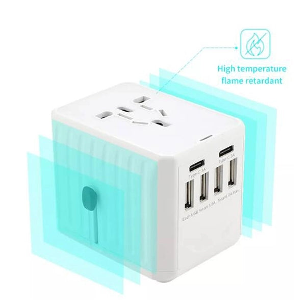 USB C Charger Travel Plug Power Adapter For WorldWide Use