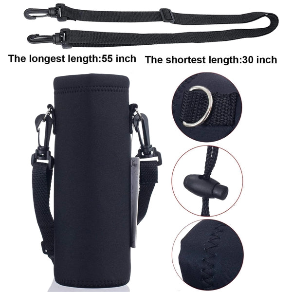 Water Bottle Bag Carrier with Shoulder Strap