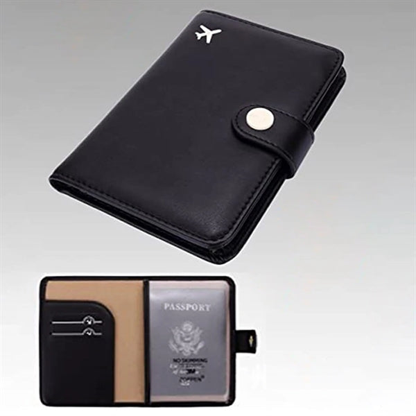 Rfid Blocking Travel Passport Holder Cover Slim Id Card Case