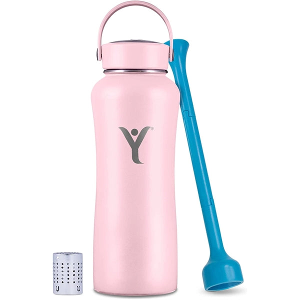 DYLN Alkaline Water Bottle with Wide Mouth Cap 40 oz
