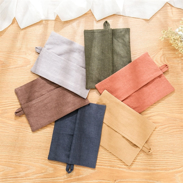 Cotton Facial Napkin Tissue Box Cover Bathroom Organizer