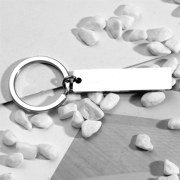 Customize Engrave Metal Inspirational Keychain