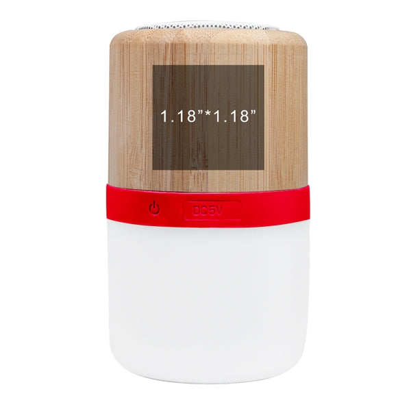 Bensley Bamboo Color Ambiance Nightlight Bluetooth Speaker