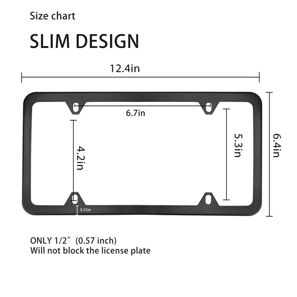 Stainless Steel License Plate Frames