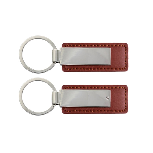 Leatherette with Rectangular Metal Key Tag
