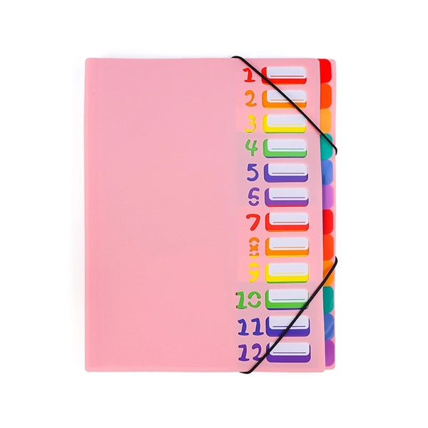 A4 Expanding File Folder With Rainbow Lining