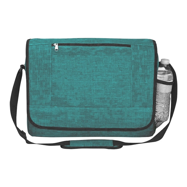 Heathered Polycanvas Travel Messenger Bag