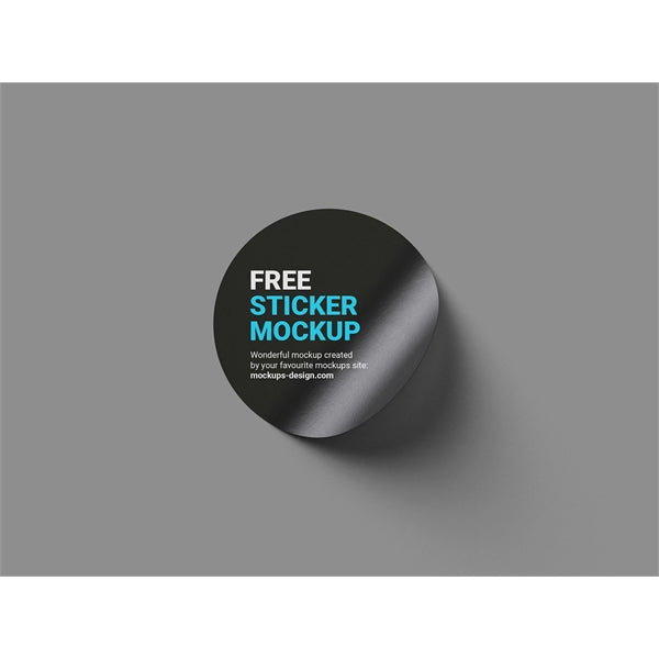 4" Round PVC Water Resistant Sticker
