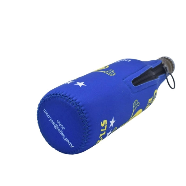Collapsible Sublimated Neoprene Bottle Cooler