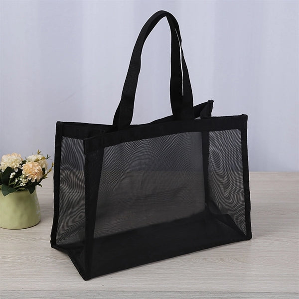 Large lightweight Simple Mesh Beach Tote Bag