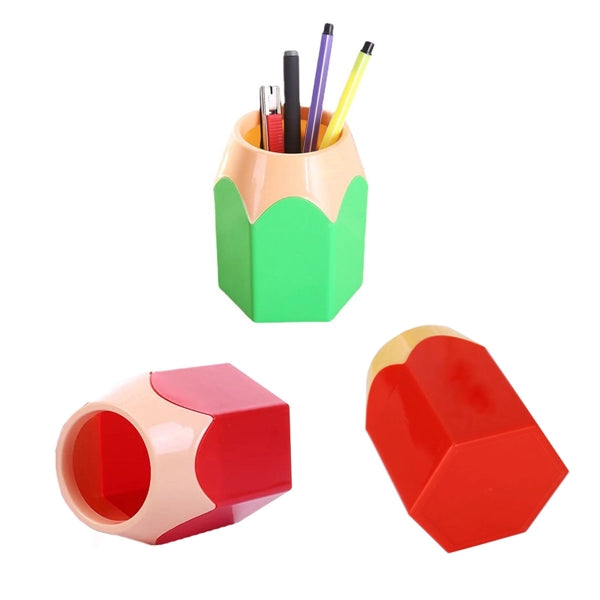 Creative Cute Plastic Pencil-shaped Pen Holder