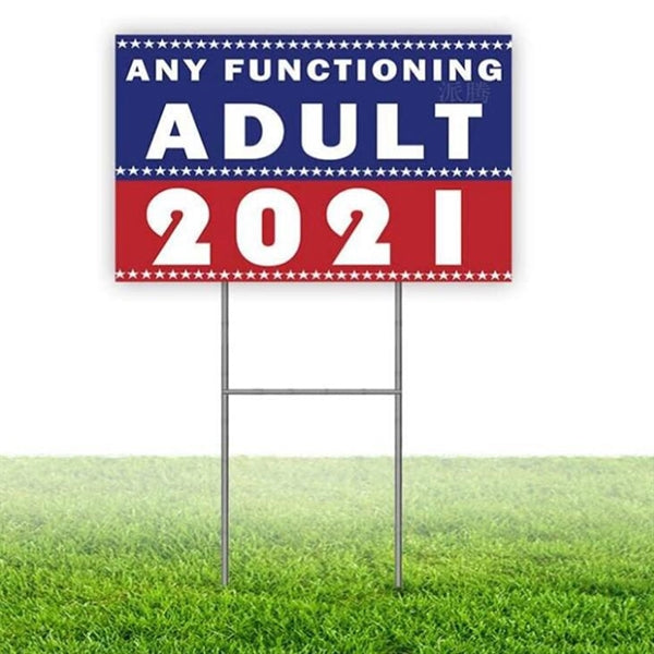 Plastic 2 Sides Full Color Printed Yard Sign
