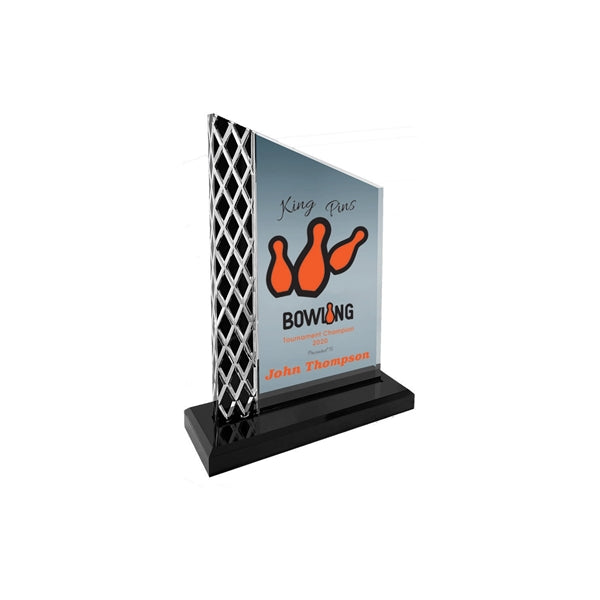 8" Black Unite Diamond Ice Acrylic Award