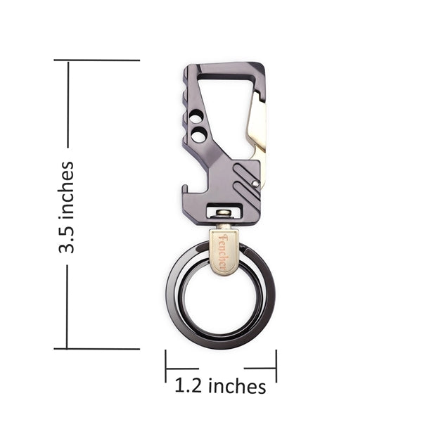 Multi-function 3-in-1 Key Tag With Bottle Opener and spinner