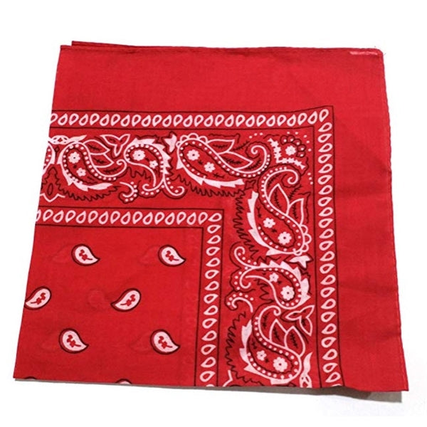 100% Cotton Custom Paisley Square Bandana