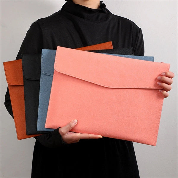 PU Leather Filing Envelope Portfolio Case Document Briefcase