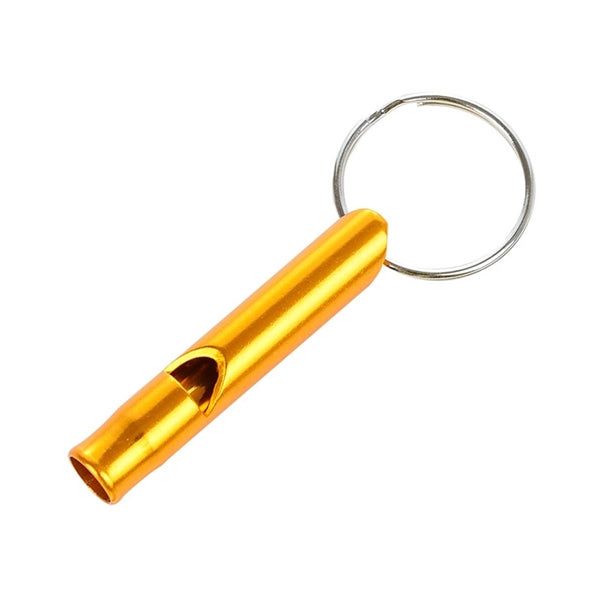 Outdoor Survival Aluminum Emergency Whistle With Keychain