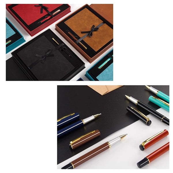 Journal Pen Box Gift Set Ruled Business Notebook