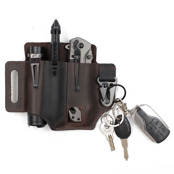 PU Leather Edc Organizer Sheath Tactical Tool Pouch Holster