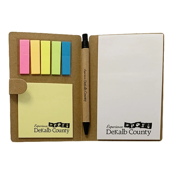 3 In 1 Pocket Mini Memo Notepad With Sticky Notes And Pen