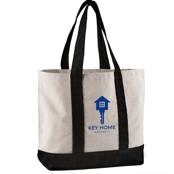 10 oz. Cotton Canvas Striped Tote