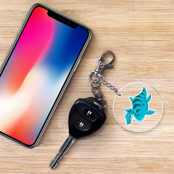 Shape Round Clear Blank Acrylic Keychain