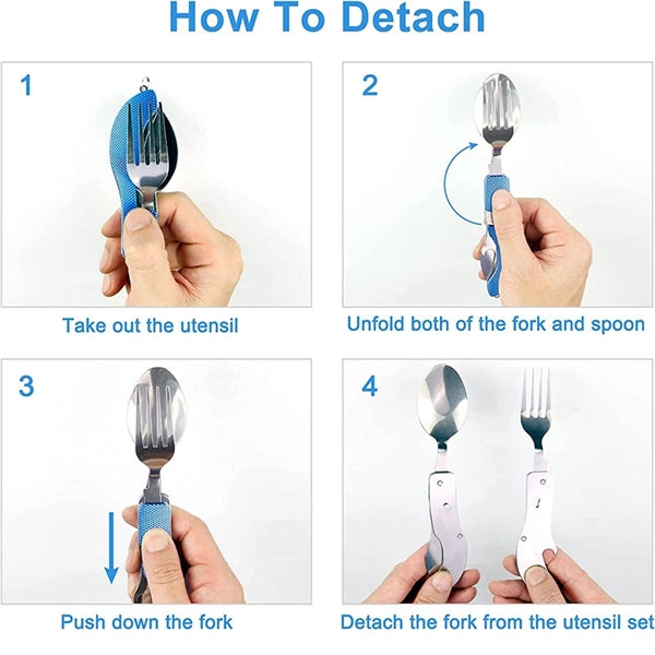 4-in-1 Folding Camping Utensil