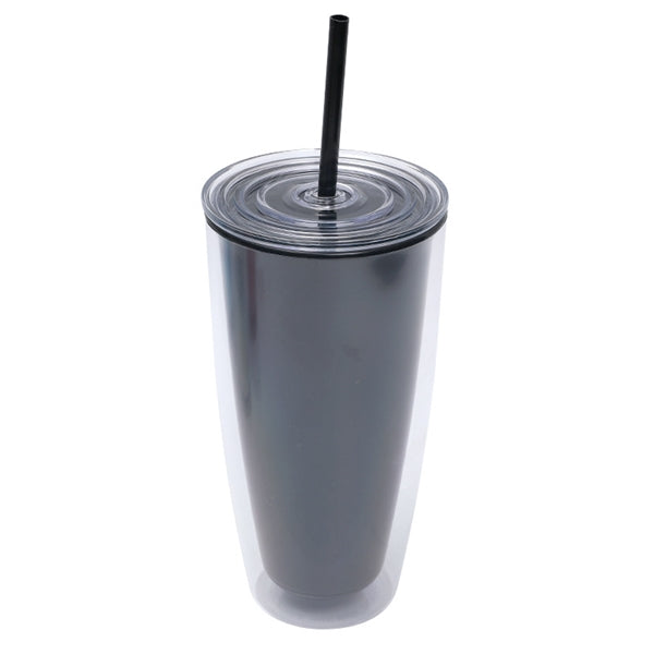 24oz Acrylic Colorful Simple Modern Tumbler With Straw