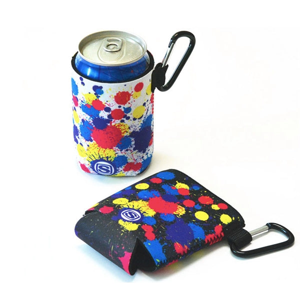 Neoprene Cooling Can Holder with Carabiner