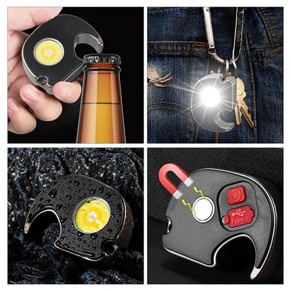 Portable Elephant COB LED Light With Keychain