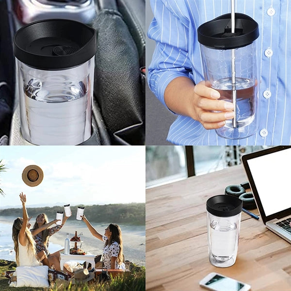 16oz. Clear Double Wall Tumbler