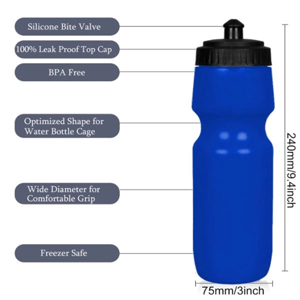24OZ Cycling Squeezable Water Bottle