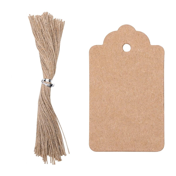Kraft Paper Christmas Gift Tags With Strings