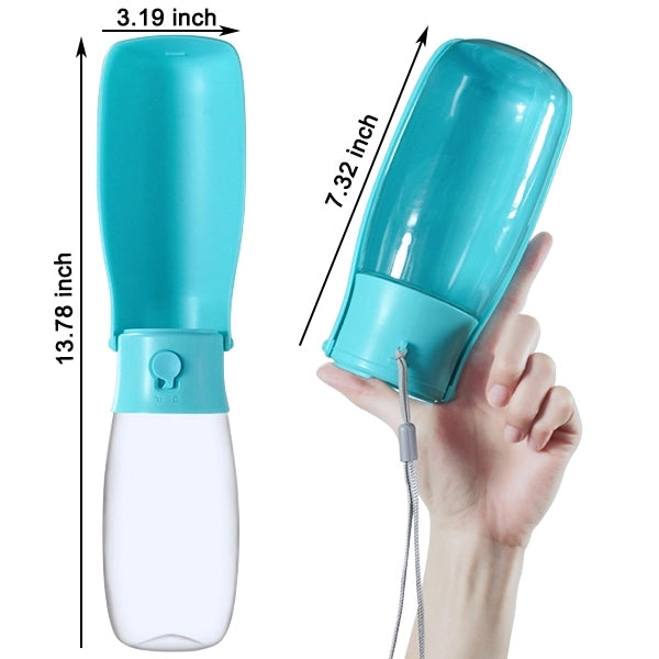19 OZ Foldable Dog Water Bottle