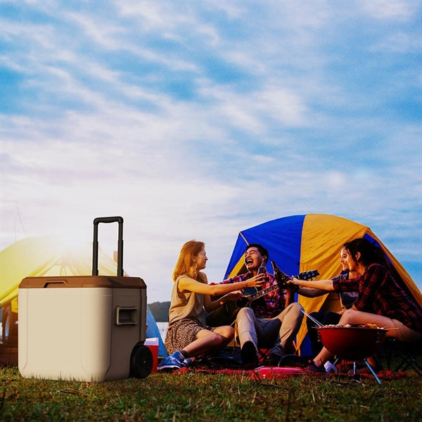 3 Pcs Portable Cooler Box Set with Wheels