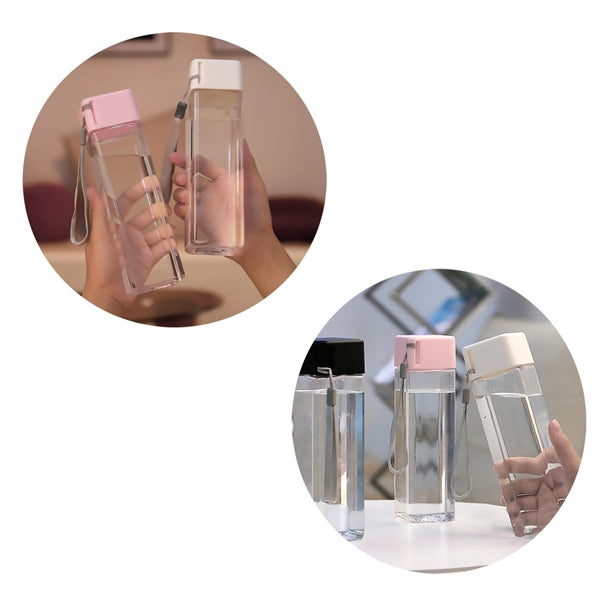 Square Plastic Water Bottle