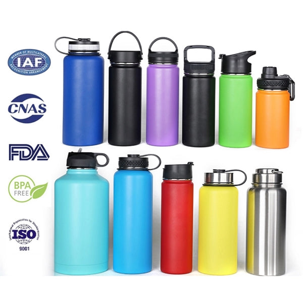 64OZ. Insulated Water Bottle Jug with Handle
