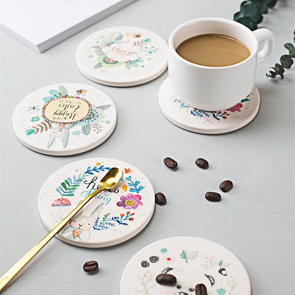 Round Absorbent Stone Coaster
