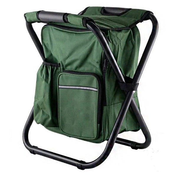Backpack Foldable Chair With Cooler Bag