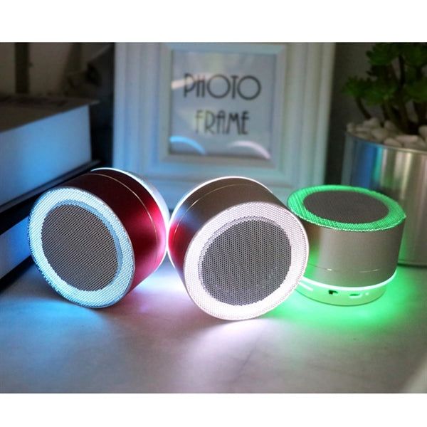Portable Wireless Bluetooth Mini Speakers With LED Light