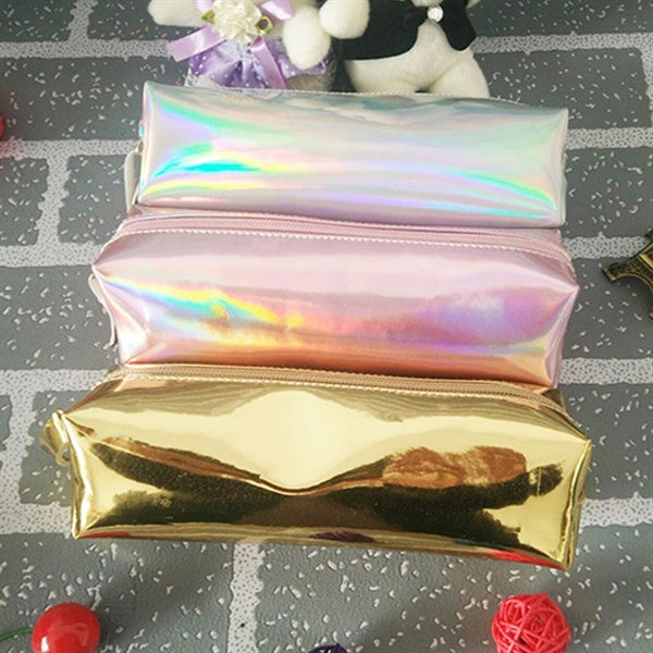 Holographic pencil bag