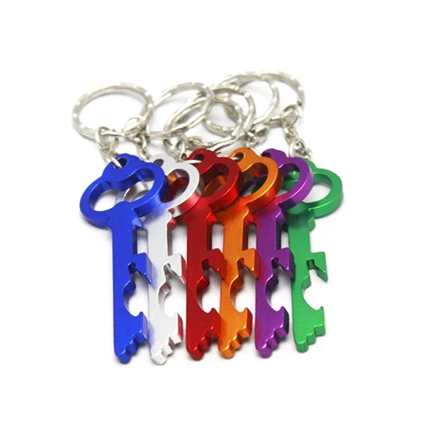 Key shape bottle opener keychain